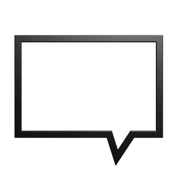 Square dialog box Stock Illustration