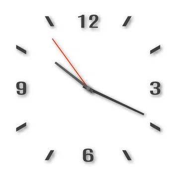 Square dials with arrows and number, vector illustration. Illustrazione stock