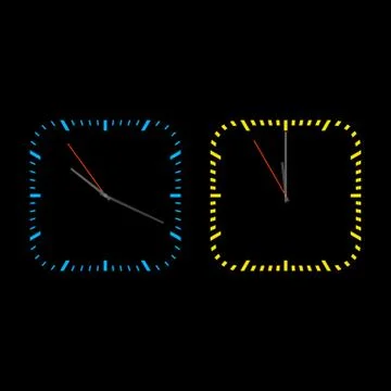Square dials with arrows, vector illustration. イラスト素材