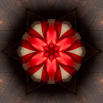 Square dimensional abstract kaleidoscope background. Beautiful multicolor kal Stock Illustration