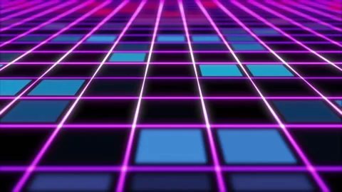 Square Disco Field Stock Footage 186144916