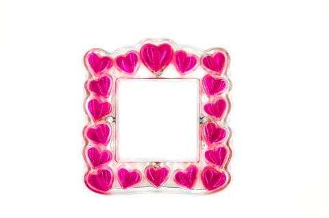 Square dish with multiple hearts Stock Photos