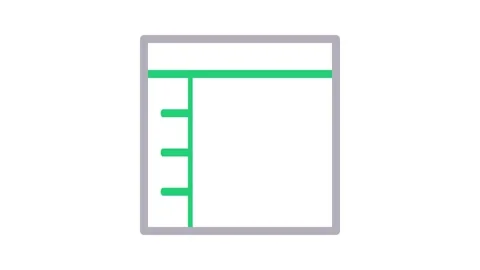A square divided into structured layout sections. Stock Footage 334930897
