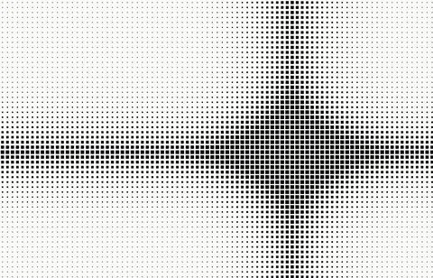 Square dot pattern background with central starburst effect for graphic desig Ilustración de archivo