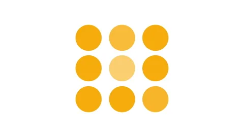 Square Dots Flickering 2d Animation with Alpha Matte Stock Footage 345858995