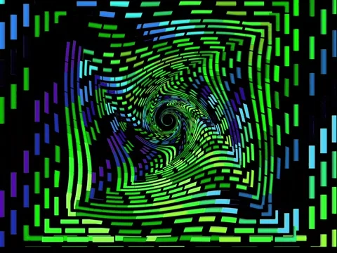 Square DRain Green and Blue Stock Footage 280452073