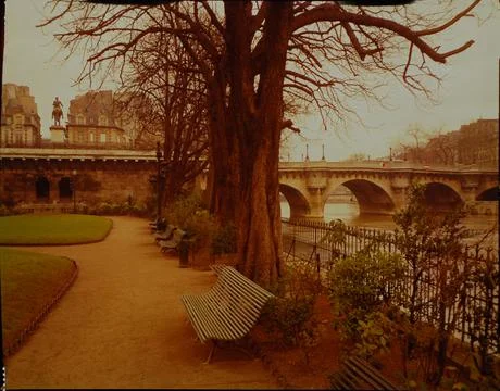Square Du Vert-Galant, Paris, France Stock Photos