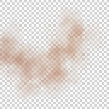 Square dust and sand cloud fragment with transparent background, realistic. イラスト素材