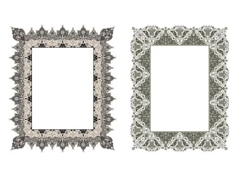 Square elegant frame.. Vector Illustration. Stock Illustration