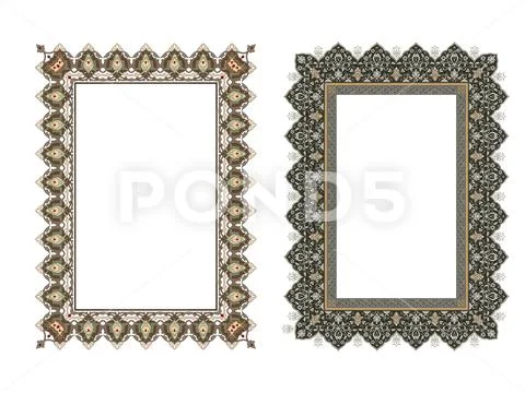 Square elegant frame.. Vector Illustration. Ilustração Stock