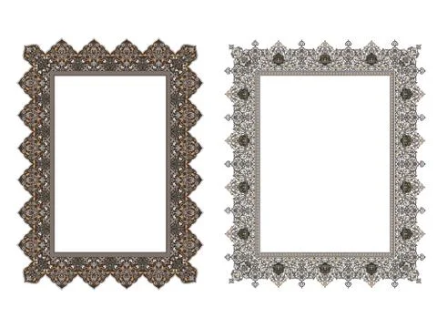 Square elegant frame.. Vector Illustration. Stock-Illustration
