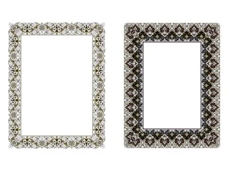 Square elegant frame.. Vector Illustration. Stock-Illustration