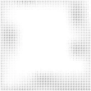 Square elements square halftone background Stock Illustration