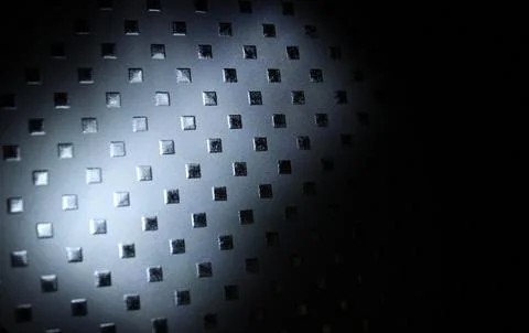 Square Embossed Elements On Matt Glass Surface Stock Photos