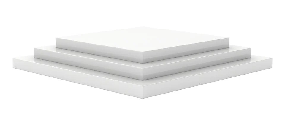 Square empty podium Illustrazione stock