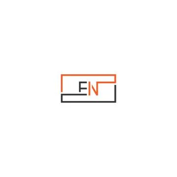 Square en logo letters design concept 스톡 일러스트