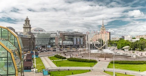 Square of Europe Stock Footage 77677273