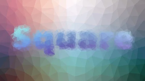 Square fade technological tessellated looping animated triangles Stock Footage 109237242