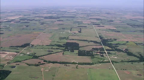 The Square Fields Of Oklahoma Stock Footage 65386806
