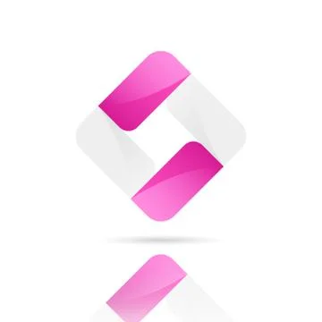 Square figure icon Stock Illustration