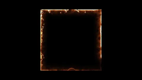 Square Fire Energy Illustrazione stock