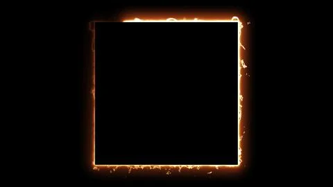 Square Fire Energy Illustrazione stock