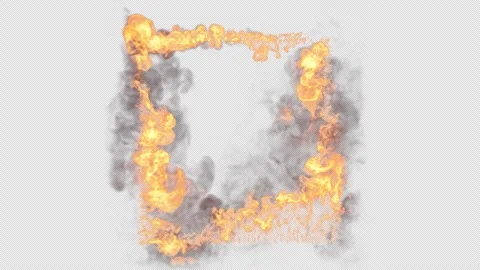 Square of fire forming gradually on tran... | Stock Video | Pond5