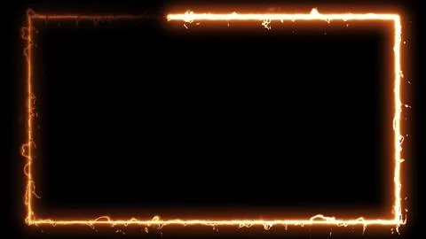 Square Fire Frame Illustrazione stock