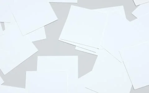 Square Flyer Mock-Up - Multiple Flyers. 3D Illustration Stock Illustration