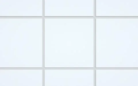 Square Flyer Mock-Up - Multiple Flyers. 3D Illustration Stock Illustration