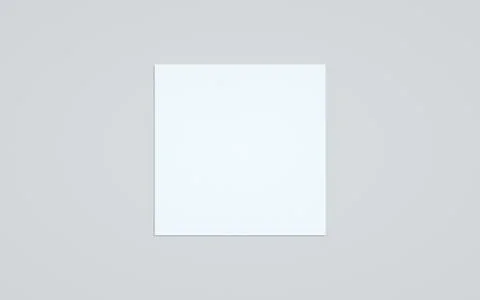 Square Flyer Mock-Up - One Flyer. 3D Illustration Stock Illustration