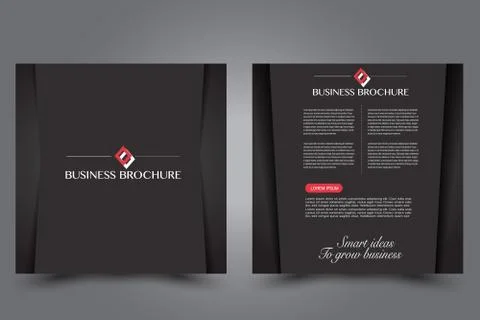 Square flyer template. Brochure design. Stock Illustration