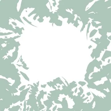 Square frame from Abstract spots in trendy winter cold tints. Copyspace Illustrazione stock