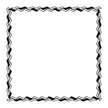 Square frame, border frame graphic simple, square frame, art line frame Stock-Illustration