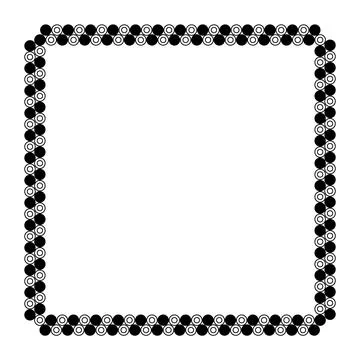 Square frame, border frame graphic simple, square frame, art line frame Illustrazione stock