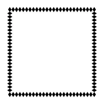 Square frame, border frame graphic simple, square frame, art line frame Illustrazione stock