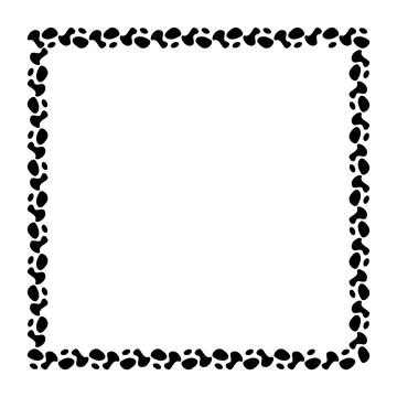 Square frame, border frame graphic simple, square frame, art line frame イラスト素材