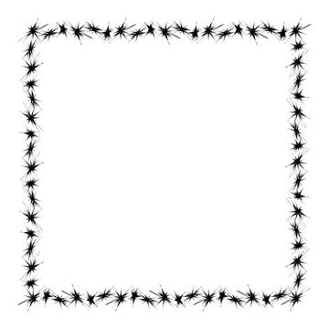 Square frame, border frame graphic simple, square frame, art line frame Stock-Illustration