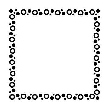 Square frame, border frame graphic simple, square frame, art line frame 스톡 일러스트