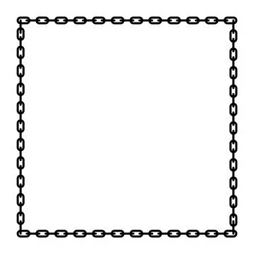 Square frame, border frame graphic simple, square frame, art line frame イラスト素材