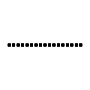 Square frame border horizontal line shape icon for decorative vintage doodl.. Illustrazione stock