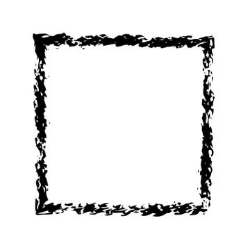 Square frame brush vector grunge paint watercolour ink 스톡 일러스트
