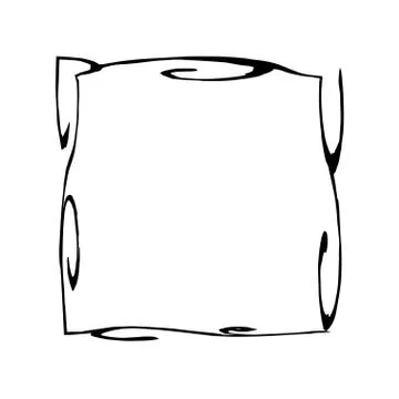 Square frame brush vector grunge paint watercolour ink Stock Illustration