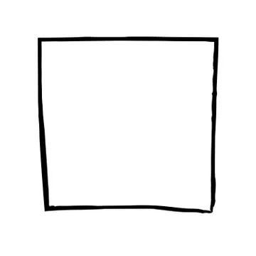 Square frame brush vector grunge paint watercolour ink Stockillustratie