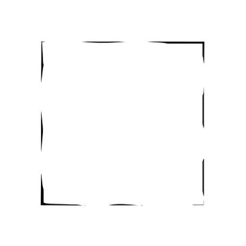 Square frame brush vector grunge paint watercolour ink Stock Illustration