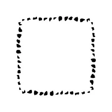 Square frame brush vector grunge paint watercolour ink Stock Illustration