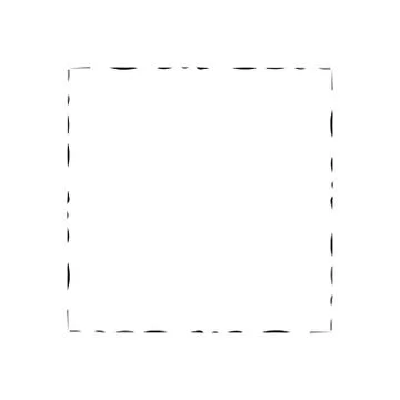 Square frame brush vector grunge paint watercolour ink Stock Illustration