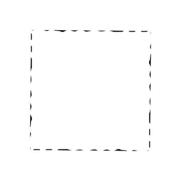 Square frame brush vector grunge paint watercolour ink Stock Illustration