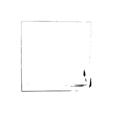 Square frame brush vector grunge paint watercolour ink Ilustración de archivo