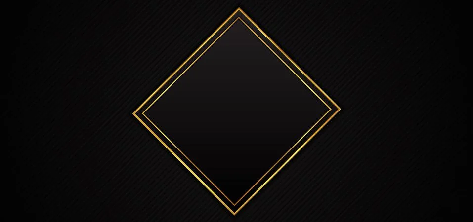 Square frame design black background overlap pattern style Stock Illustration
